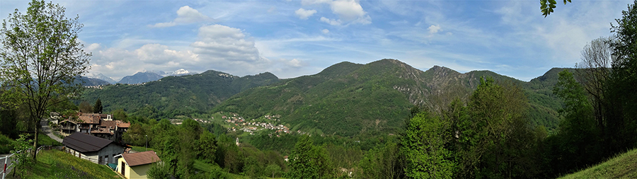 Panoramica da Ripa sulla Valle di Poscante
